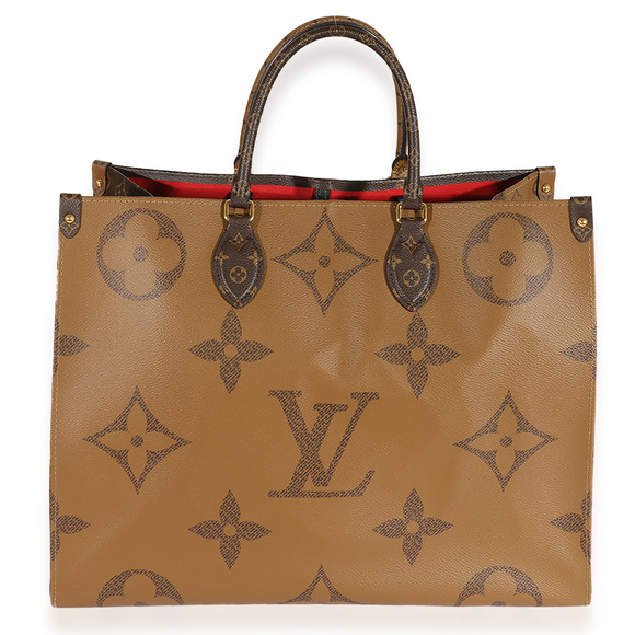 LOUIS VUITTON Monogram & Monogram Reverse Canvas Onthego GM - Picture 3 of 8